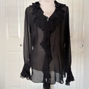 Chico’s Silk Top. Chico’s Size 0 (small/4).